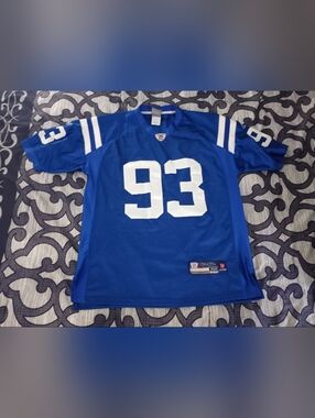 REEBOK ONFIELD Dwight Freeney Indianapolis Colts Stitched Jersey